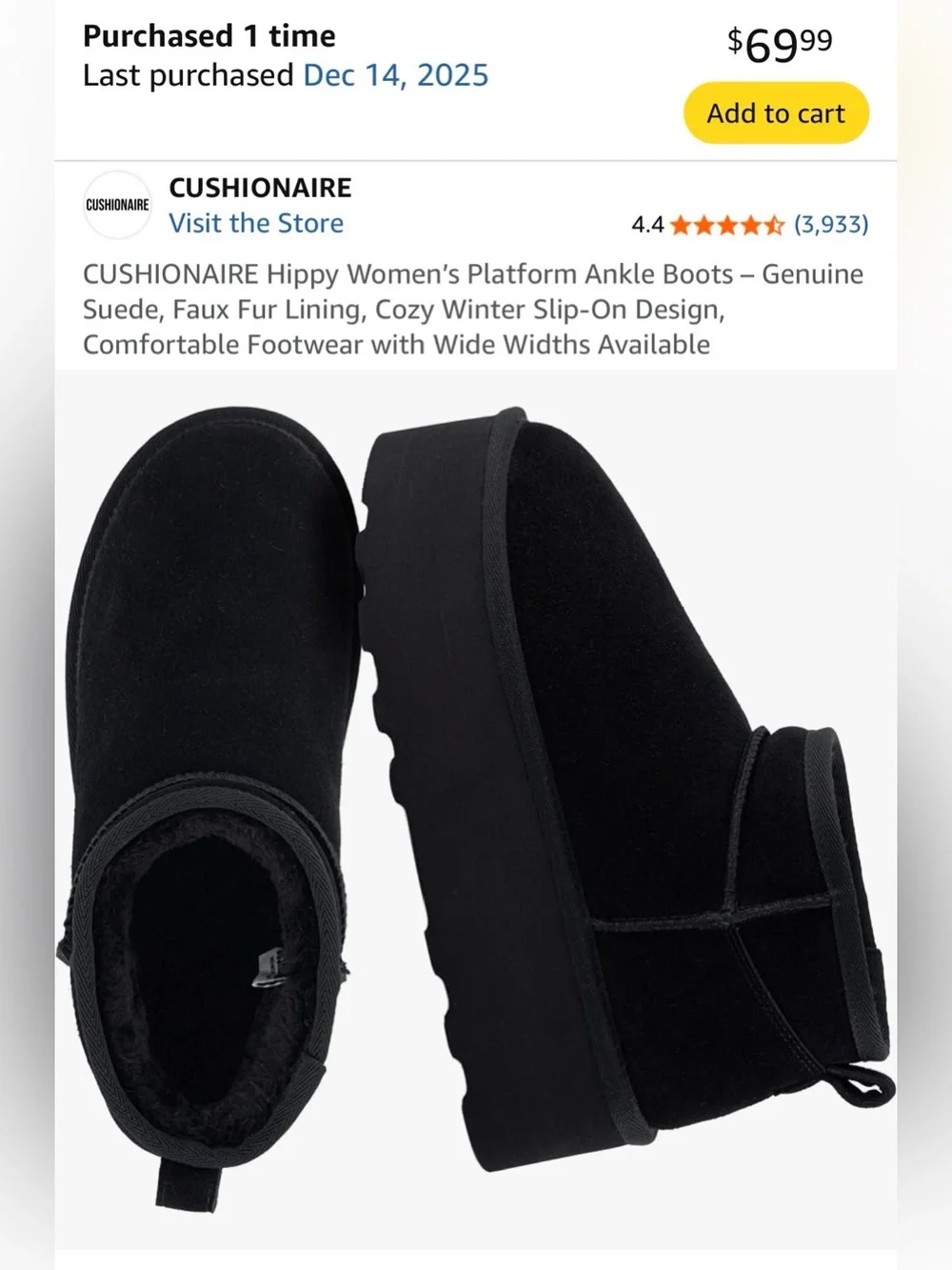 Black Platform Ankle Boots
